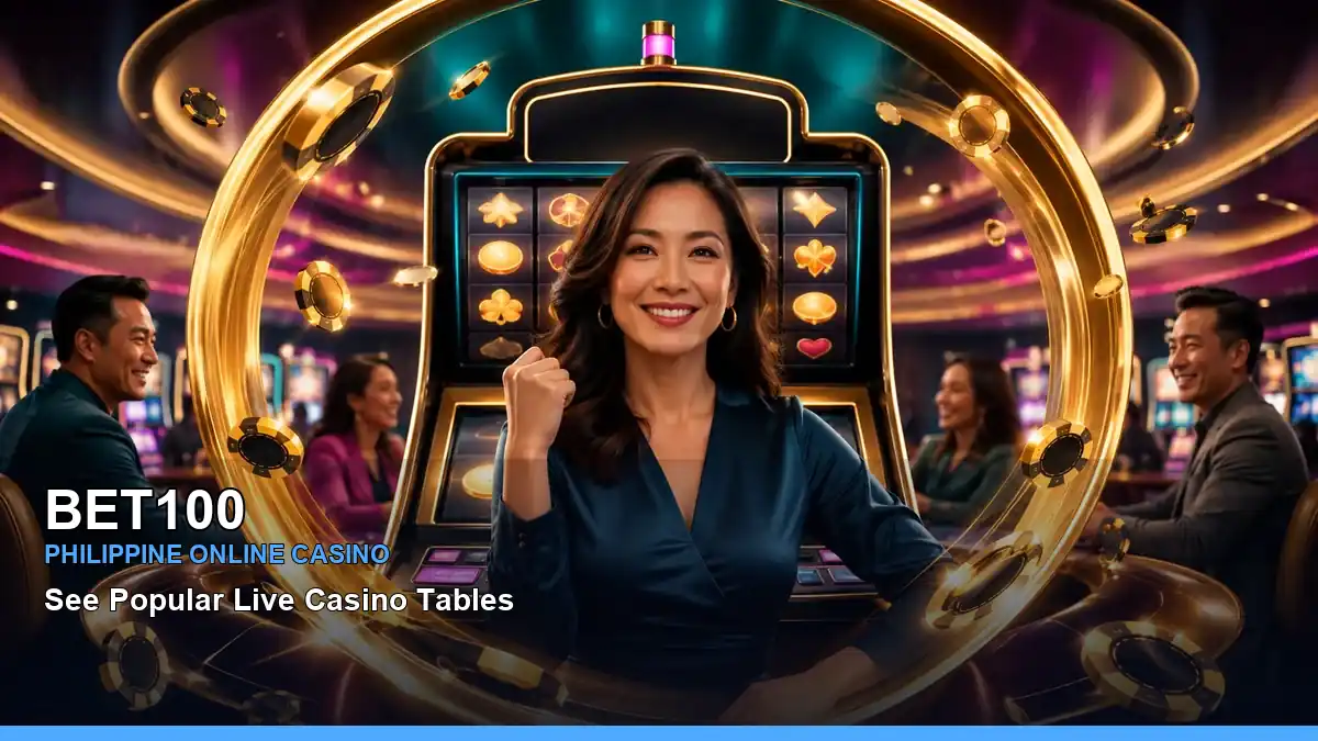 BET100 featured slots and live casino guide for Philippine players