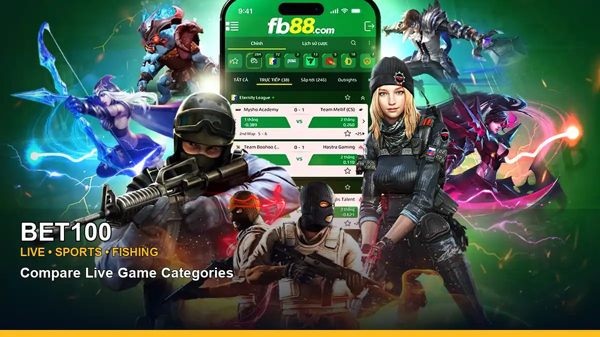 BET100 sports betting and arcade games for Philippine players